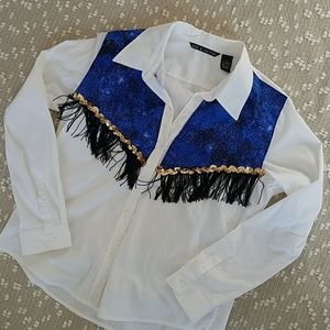 Custom fringed shirt!